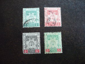 Stamps - Kelantan - Scott# 1-4 - Used Part Set of 4 Stamps