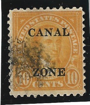 Canal Zone Scott #87 Used 10c Sharpe Top A O/P 2019 CV $12.00