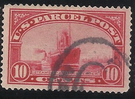 Q6 10c Parcel Post Used VF Centering