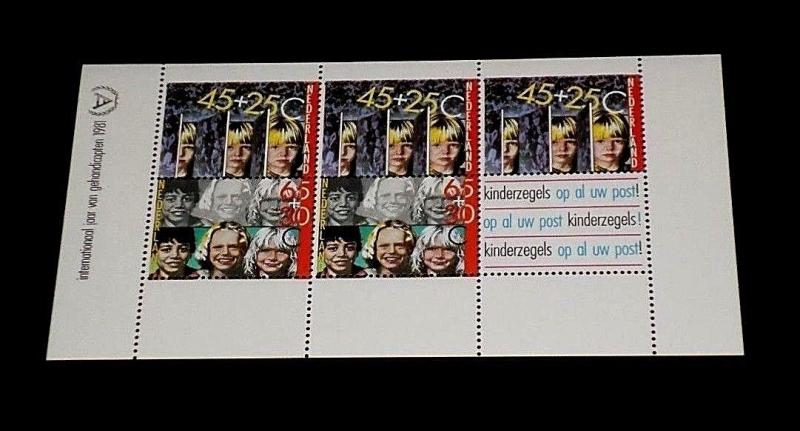 NETHERLANDS #B576a 1981, YEAR OF DISABLED, SOUVENIR SHEET, MNH,  NICE! LQQK!