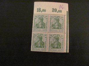 Germany 1920 MNH  MI.NR. 143a GERMANIA BLOCK