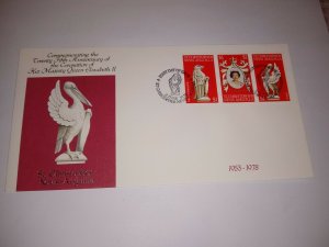 St. Christopher-Nevis-Anguilla 1978 25th Anniversary of Coronation First Day Cov