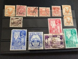 Burma mounted mint or used  Mixed vintage stamps 62756