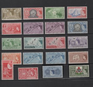 BERMUDA 1953-58 First Elizabethan set Fresh lh mostly VF