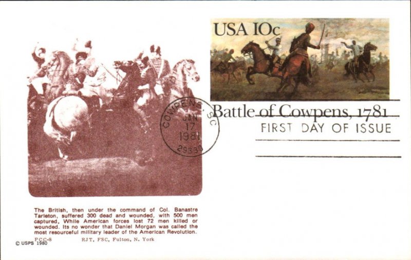 #UX87 Battle of Cowpens Fulton FDC