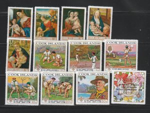 Cook Islands 243-253 Sets MNH Various