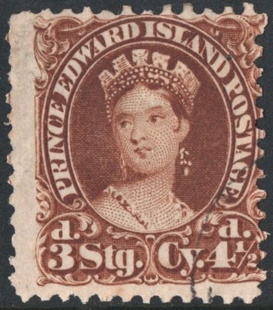 Prince Edward Island SC#10 4½p Queen Victoria (1870) Used