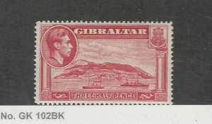 Gibraltar, Postage Stamp, #109 Mint LH, 1938 Ship, JFZ