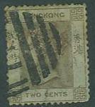 Hong Kong SC#8 Queen Victoria 2¢ Canceled