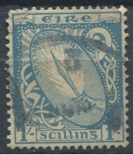 Ireland Sc#117 Used, 1s turq bl, Symbols 1940-68 (1940)