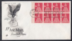 United States Scott C72b Art Craft FDC - 1968 Airmail Issue