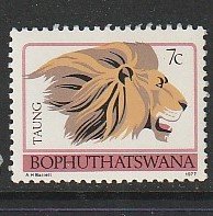 1977 South Africa_Bophuthatswana -Sc 11 - MNH VF - 1 single - Lion