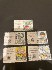 Czechoslovakia sc C89-C93 u w/labels