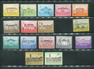 Hungary 3015-3022, 3023-3031 Castles Used Stamps 1986-1992