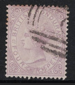 British Honduras SC# 10 or 18 WMK Printer  Side R - S18538