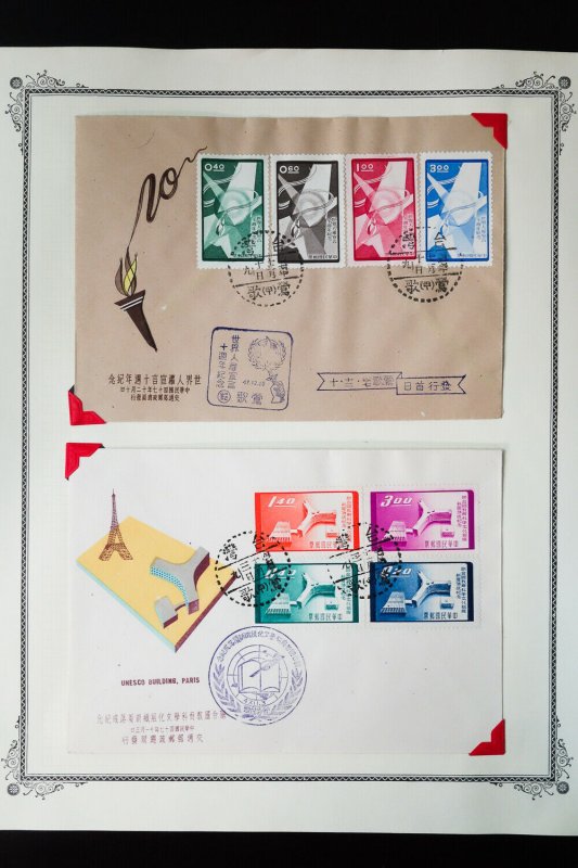 United Nations Collection of 54 Unrelated Foreign Stamp Covers