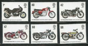 GREAT BRITAIN SCOTT# 2295/2300 MOTORCYCLE SET MINT NEVER HINGED 