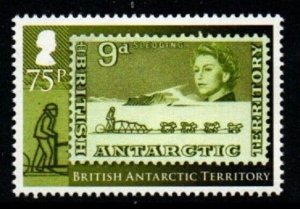 BRITISH ANTARCTIC TERR. SG604 2013 75p ANN OF FIRST BRITISH ANTARCTIC TERR MNH