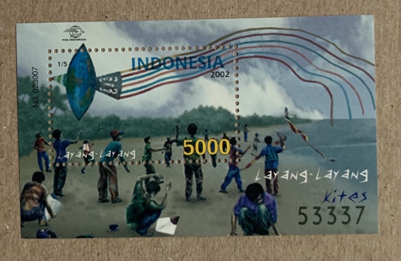 Indonesia 2002 Bird Kite MS, MNH. Scott 2001, CV $3.00.