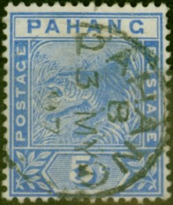 Pahang 1893 5c Blue SG13 Fine Used