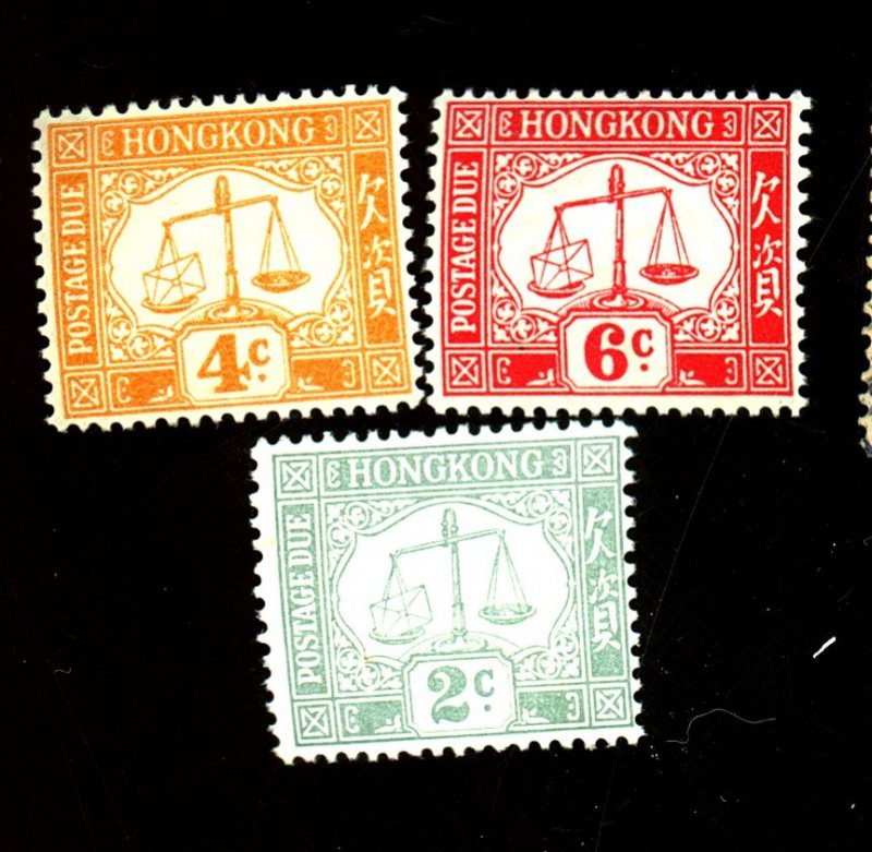 HONG KONG J6-8 MINT FVF OG NH Cat $21