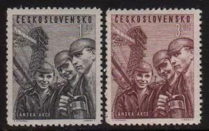 Czechoslovakia -  #448-49(2) - MNH -  Industry