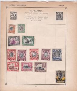 tanganyika & sudan stamps page ref 17616