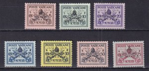 1939 - VATICAN - PIO XI - Scott #61-67 - MH*