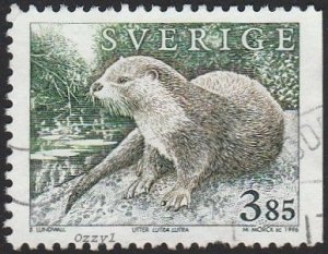 Sweden #1925 1996 3.85k Otter USED-VF-NH.