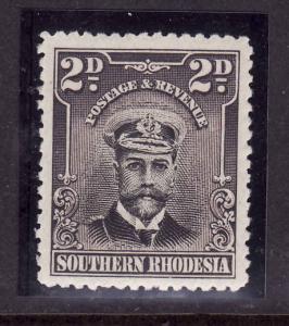 Southern Rhodesia-Sc #4-unused,NH 2p vio blk & blk KGV-1924-30-