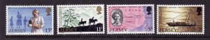 Jersey-Sc#164-7-unused NH set-Missionary Doctor in China-Maps-Dr. Grandin-1976-