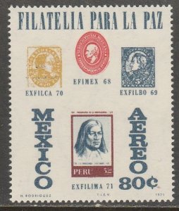 MEXICO C391, Exfilima71 Philatelic Exhibition, Lima Peru. MINT, NH. VF.