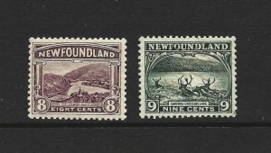 Newfoundland Scott 137-138 Unused Hinged 