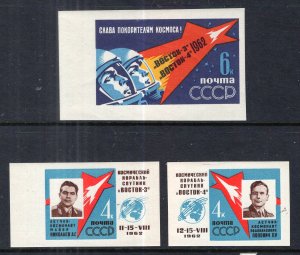 Russia & Soviet Union2627-2629 Space Imperfs MNH VF