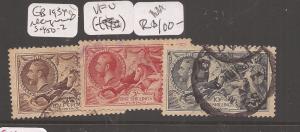 Great Britain 1934 Seahorses SG 450-2 VFU set 1 (5cfl)