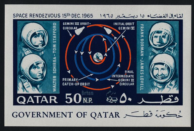 Qatar 104B MNH American Astronauts, Space