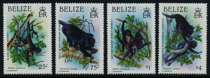 Belize 868-71 MNH Primates, Spider Monkey