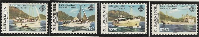 Seychelles Zil Elwannyen Sesel  mnh 36 - 39