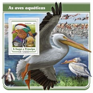 St Thomas - 2017 Water Birds - Stamp Souvenir Sheet - ST17118b