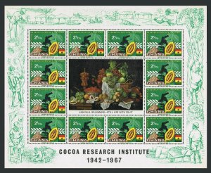 Ghana 323-326,326a sheets,MNH.Michel 334-337,Bl.30. Cocoa production,1968.Beans.