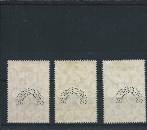 TONGA 1938 ANNIVERSARY SET OF THREE SPECIMEN MM SG 71s/73s CAT £100