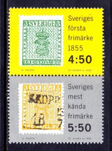 Sweden - Scott #1944, 1945 - MNH - Minor toning spot on gum #1944 - SCV $6.50