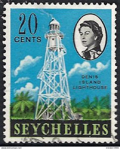 SEYCHELLES 1968 QEII 20c Multicoloured, SG199 FU