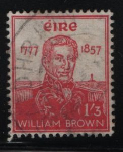 Ireland 1957 used Sc 162 1sh3p Admiral William (Guillermo) Brown, founder Arg...