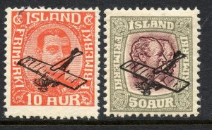 Iceland # C1-2, Mint Hinge Remain.