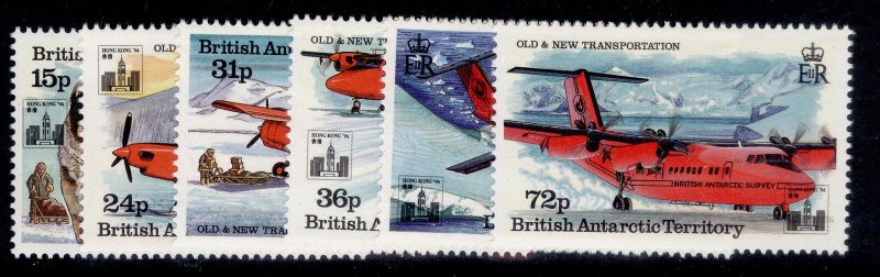 BRITISH ANTARCTIC TERRITORY QEII SG240-245, 1994 transportation set, NH MINT. 