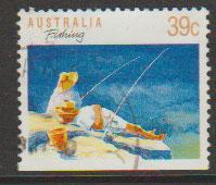 Australia SG 1179ba FU -  booklet stamp perf 13 1/2 botto...