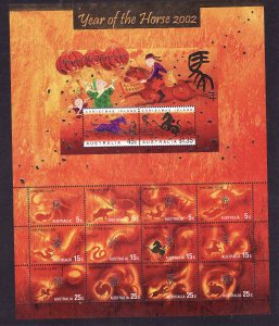 Christmas Is.-Sc#442-unused NH sheet-Chinese New Year of the Ram-2003-