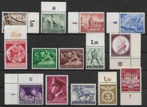 German Empire: Lot MNH Issues Third Reich