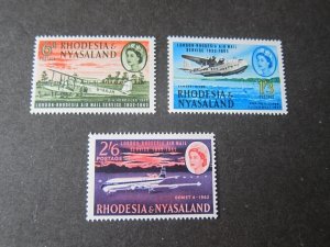 Rhodesia 1962 Sc 180-82 set MH